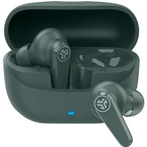 JLab Go Pods ANC - Draadloze Bluetooth-Oordopjes met Hybride Actieve Ruisonderdrukking, 26h+ Speeltijd, Heldere Oproepen, Multipoint, Ambient-Modus, IP55, Geluid Aanpasbaar via App, Sage