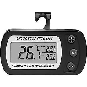 Huishoudelijke Thermometer En Hygrometer Digitale Digitale Multifunctionele Slaapkamer Kelder Koude Opslag Koelkast Thermometer Nauwkeurige Monitor(Black)