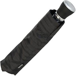 Doppler Manufaktur, paraplu voor heren, koolstofstaal, automatisch op-toe-systeem, zwart patroon