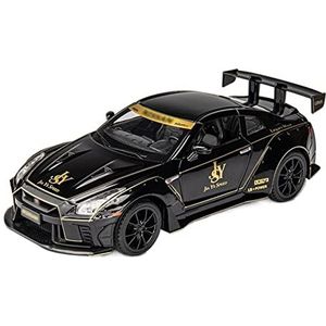 1:24 Voor Ares GTR R35 Wide Body Race Legering Model Auto Diecasts Cars Kid Jongen Speelgoed (Color : A, Size : With box)