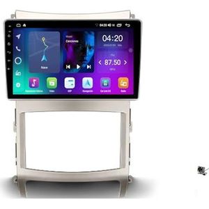 ZWCLSH Compatibel met Hyundai Veracruz ix55 2006-2015 Stereo Vervanging 9'' QLED Touchscreen Radio met Android Auto, Carplay, Handsfree Bluetooth 5.0, GPS Navigatie DSP SWC Backup Camera, 1NF