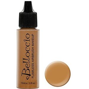 Belloccio's Professional Cosmetic Airbrush Make-up Foundation 1/2oz Fles: Mocha- Medium-Dark Yellow Undertones by Belloccio