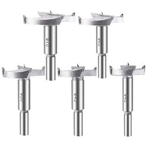 ASNOMY 5 STKS Grote Forstner Boor Boring Gatzaag Set, 40/45/50/60/70Mm Tungsten Staal Scharnier Cutter Tool Kits voor Hout Plastic Multiplex
