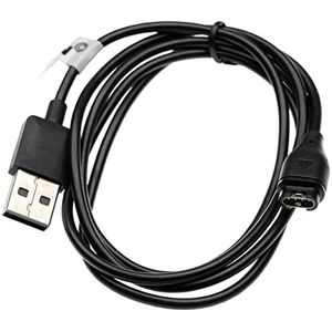 vhbw USB-oplaadkabel compatibel met Garmin Vivomove 3, 3S, Luxe, Sport, Style Smartwatch, fitnesstracker, laadstation zwart, 100 cm