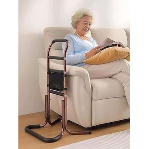 Stoel Stahulp voor Senioren met Opbergzak, Verstelbare Hoogte Cane Toilet Bed Rails, Lift Veiligheidshulp Helpt U Opstaan van Couch, Bed, Vloer