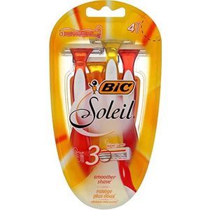 Bic Soleil Triple Blade scheerapparaten voor vrouwen gevoelige huid 4 elk (Pack van 5)