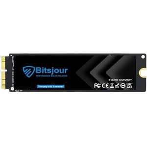 Bitsjour 256GB NVMe SSD Vervanging voor MacBook Air A1466 A1465 2013-2017, Apple MacBook Pro A1398 A1502 Retina 2013-2015, Mac Pro A1481 2013, iMac A1418 A1419, Mac Mini A1347 2013, iMac A1418 A1419,