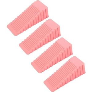 Deurstoppers, Deurstopper wig for huishoudelijke installatie, antislip rubberen deurwig(Pink)