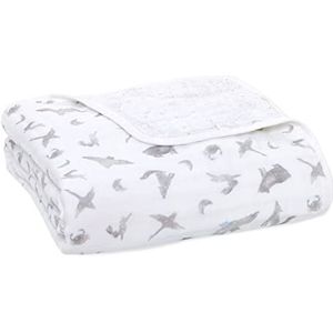 aden + anais Dream Deken, 100 procent biologisch katoenen mousseline dekens voor meisjes en jongens, ideale lichtgewicht pasgeboren kinderkamer en wiegdeken, Map The Stars (ADBO10006)