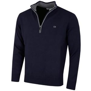Calvin Klein Golf Heren Katoenen Trui - Navy - L