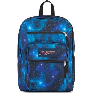 JanSport BIG STUDENT Grote rugzak, 15 inch laptopvak, Cyberspace Galaxy (Zwart)