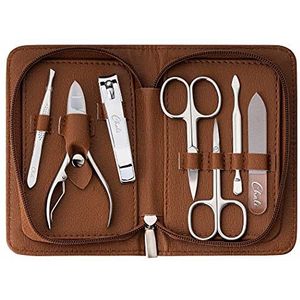Chali® Manicure Pedicure Set 7-delig, RVS Nagel Set - Glazen Nagelvijl, Nagelschaar, Nagelknipper, Nageltang en veel meer