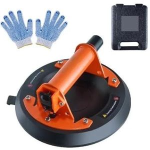 Glaszuigers, 8""/10"" glazen vacuümzuignap met handvat en draagdoos Industriële heftool for het tillen van metalen granieten tels en houten panelen(1pc 10in Metal)