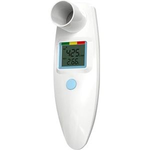 Peak Flow meter, geen bluetooth, voor volwassenen en kinderen, voor bewaking van de longfunctie, lcd-display, digitale spirometer voor astma, COPD, PEF en FEV1, risicoweergave, dagboekformulier