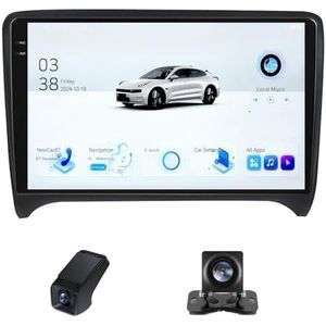 Android 13 Autoradio geldt voor Audi TT 2 8J 2006-2014 9 inch Touchscreen Autoradio met Wireless Carplay Android Auto Navi GPS Bluetooth5.0/4GLTE 5GWIFI RDS Radio AM/FM(NF-7)