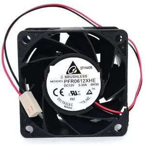 Voor Delta 6038 PFR0612XHE DC 12V 3.30A luchtstroom hoge snelheid axiale ventilator(2510 2PIN)