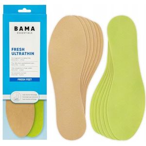 Bama Fresh Ultrathin uniseks inlegzolen, frisse zolen, ultradun, dermatologisch geteste inlegzolen voor frisse voeten, maat 39/40, 6 paar