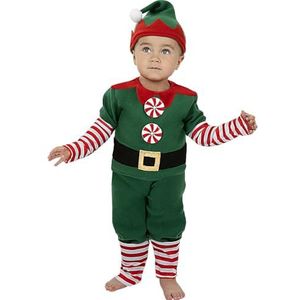 Funidelia | Elven kostuum voor baby Kerst Elf, Kerst, Elfen - Kostuum voor Kinderen, Accessoire verkleedkleding en rekwisieten voor Halloween, carnaval & feesten - Maat 12-24 maanden - Groen