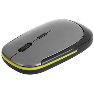 Optische Muis, 2.4G-muis voor Laptop voor Thuis, voor Kantoor voor Computer (Zilver grijs)