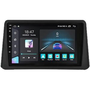 Android 14 autoradio voor Opel Mokka 2012-2016 Carplay Wireless Android Auto,Dubbel Din autoradio 9 Inch met Navigatie Bluetooth WiFi GPS HiFi RDS/FM+AHD achteruitrijcamera/DVR(H5 4G+64G)