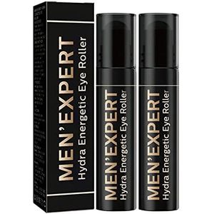 Mens Expert Hydra Energetische Eye Roller, Eye Serum Mannen, Mens Onder Eye Roller Serum, Eye Roller Ball Serum- Eye Serum Voor Lijnen En Rimpels En Donkere Cirkels Mannen-2pcs