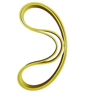 Lintzaag rubberen band lintzaag rubberen band, 2 stuks 8 inch houtbewerking lintzaag rubberen band lintzaag scroll wiel rubberen ring geel