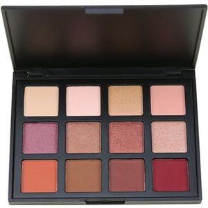 MQPALZKD 12 kleuren oogschaduwplaat parelmoer matte oogschaduw make-upplaat