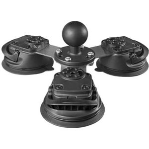 zuigheffer, Drievoudige zuignap met 1,5"" / 38 mm kogel, robuuste autohouder met 3 zuignappen compatibel