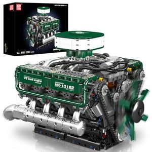 V8-motorset die draait - Mad Metal Engine-interne verbrandingsmotor, voor Ax90104 Scx10 Capra Vs4-10 Pro/Ultra Model Car Kit-versie, 6,4 x 6 x 5,5 cm (2pcs