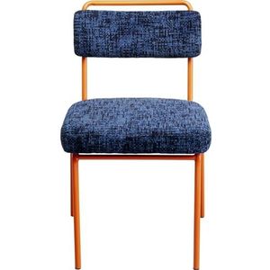 Kare Design - Ally - Kuipstoel - Blauw - Oranje - Geweven Polyester