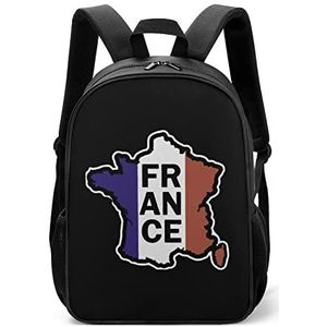 Frankrijk Franse Vlag Lichtgewicht Rugzak Reizen Laptop Tas Casual Dagrugzak voor Mannen Vrouwen