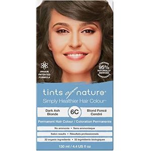 Tints of Nature Dark Ash Blonde Permanent Hair Dye 6C Nourishes Hair & Covers Greys - Single Pack