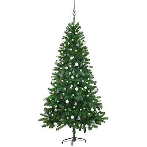 CBLDF Kunstmatige Kerstboom met Ballenset 180 cm Groen