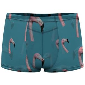 Flamingo's Lover Heren Boxer Slips Sexy Shorts Mesh Boxers Ondergoed Ademend Onderbroek Thong