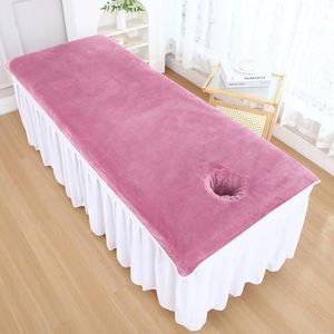 Pink/c(h),200x120cm,LDLCYCN Massage Beddengoed Microfiber Beauty Beddeksel Spa Massage Tafel Gezicht Handdoek Voor Salon Spa Therapeut Badlaken Handdoek Massage Beddeksel Machine Wasbaar