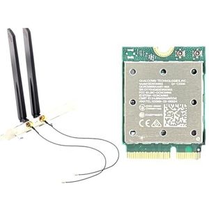 Juqoyue QCNCM865 Draadloze Tri-Band WiFi-kaart, Bluetooth 5.4, draadloze netwerkadapter 2,4G/5G/6GHz voor Win11