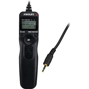 PHOLSY timerafstandsbediening intervaltimer P6 Afstandsbedieningskabel voor Panasonic S1H, S1RM, S1R, S1M, S1, G95, G91, FZ10002, G9, GH5, G85, G81, GX8, GX7, GH4, G80, G70M, FZ2500, FZ2000, FZ330