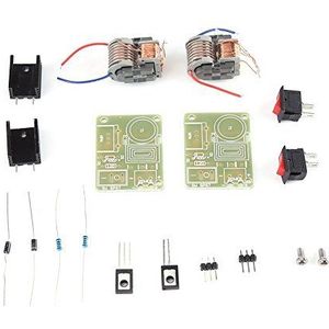 Akozon Hoogspanningsimpulsgenerator module 2 sets 3,7 V ~ 4,2 V DC tot 15 KV hoogspanningsgenerator inverter Arc Igniter coil module gedemonteerde onderdelen DIY onderdelen (met PCB board)