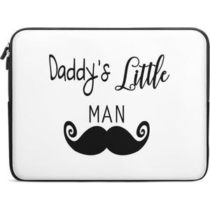 Daddy's Little Man Baard Laptop Case Sleeve Bag 10 inch Duurzaam Schokbestendig Beschermende Computer Draaghoes Aktetas