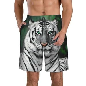 Oranje Softbal Honkbal Op Brand en Water Print Heren Zwemplank Shorts Zwemmen Shorts Trunks Badmode Sneldrogende Surfen Strand Essentiële Zomer, Leuke luipaard, L