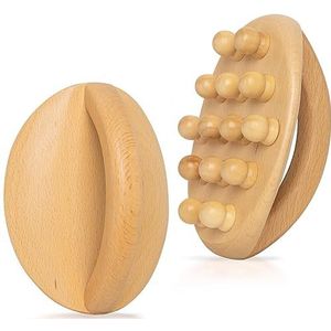 Houttherapie Massage Tools lymfedrainage stimulator voor Body Shaping Maderoterapia Kit Cellulitis Massager Houten Gua Sha Tools Body Brush Shaping voor Spierpijnverlichting (1 Pack)