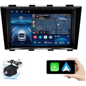 Android 14.0 2 Din Autoradio 9"" Touchscreen Auto Stereo voor Geely Emgrand EC8 2011-2015 met Draadloze Carplay Android Auto GPS navigatie AHD Omgekeerd beeld Stuurwielbediening(P2(2G+32G))