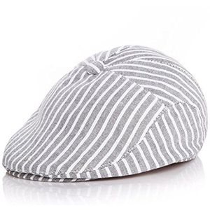 Thenice Baby Kids Peaked Soft Flat Cap Peuter Gatsby baret pet, Zwart, One Size