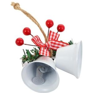 Kerstboombel - Kerstklokken Decoratie | Metalen Bell Hanger 7,5 x 6 cm, Kerst Woondecoratie, Hangende Decoratieve Ornamenten, Kerstboomdecoratie voor Salo