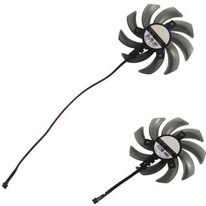 2 stuks grafische kaartventilator, FDC10H12S9-C, TH9215S2H-PAA01, GA91S2U, GPU-koeler, voor Gainward RTX 2060 voor SUPER voor Phoenix GS voor Ghost OC(5.5mm Plug FDC10H12)