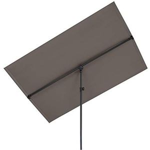 Blumfeldt Flex-Shade XL parasol zonwering, oppervlakte: 150 x 210 cm, materiaal: polyester, UV-beschermingsfactor 50, aluminium poot, waterafstotend, donkergrijs