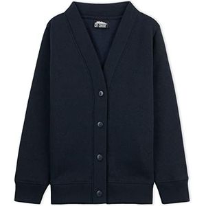 CityComfort Meisjes vest, lange mouw button down school vest voor kinderen, Navy - 1 Pack, 7-8 jaar
