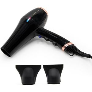 Corioliss FLOW+ Professionele Ionische haardroger Zwart Koper 2200 W 3 Temperatuurinstellingen en 2 Snelheden