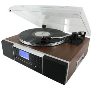 Soundmaster PL900 Bruin platenspeler (bruin, 33,45,78 U/min, FM, 25 W, 428 x 383 x 172 mm)