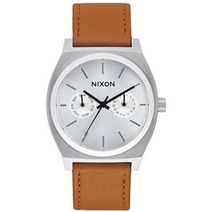 Nixon Unisex analoog kwarts horloge met lederen armband A9272310